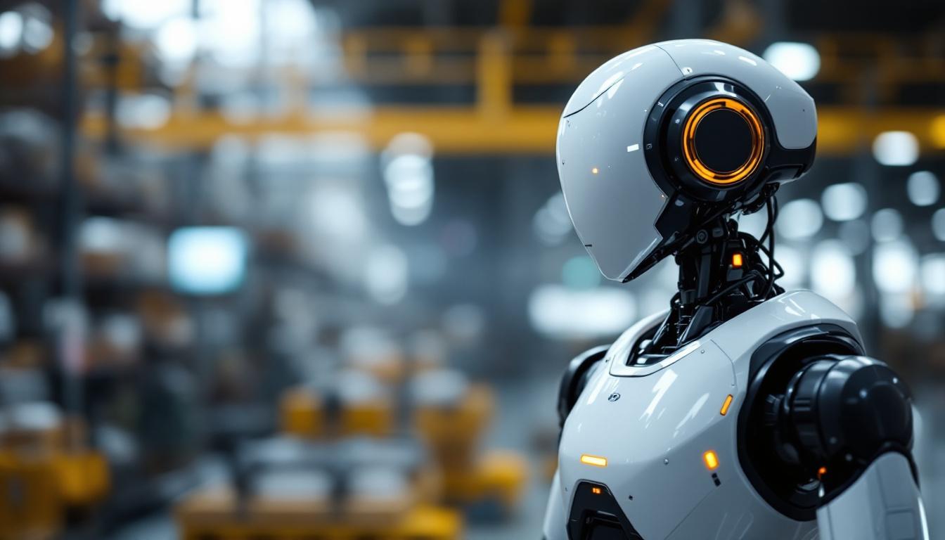 A photograph of a hyundai-branded robot in action