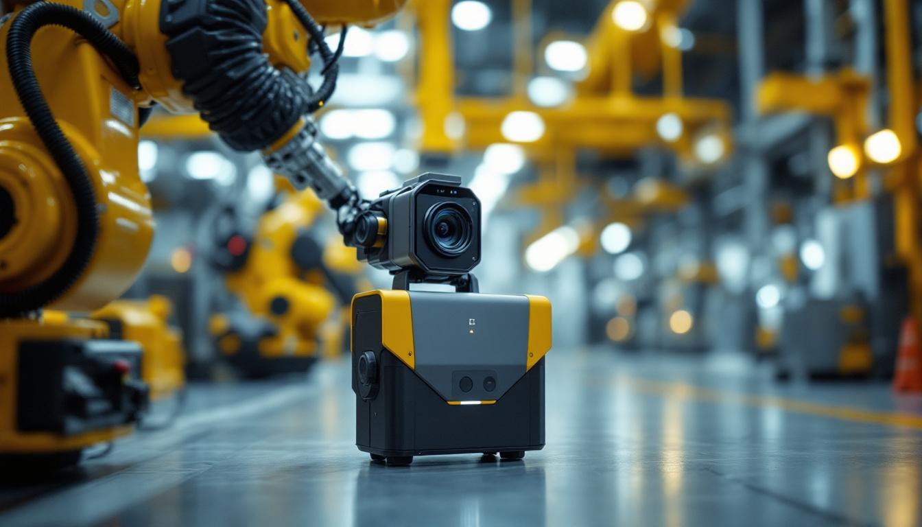 A photograph of a cyber explorer camera in action