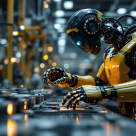 A photograph of a sleek