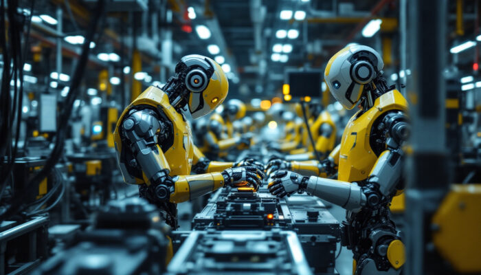 A photograph of a dynamic industrial setting in japan