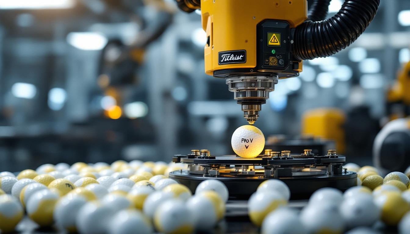 A photograph of a high-tech industrial robotic arm in action