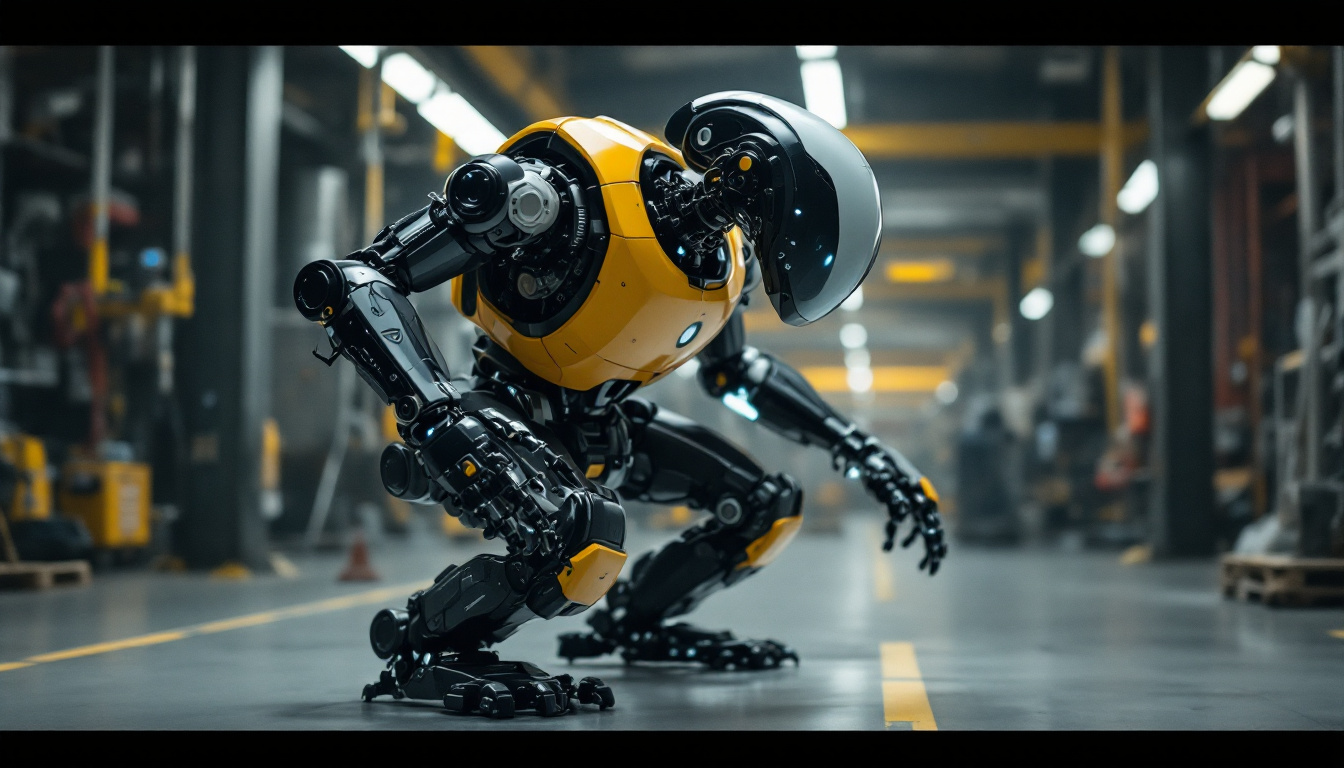 A photograph of capture a photograph of the boston dynamics atlas robot in action