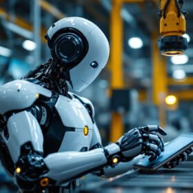 A photograph of a sleek