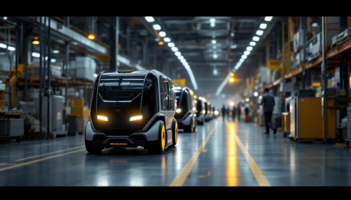 A photograph of a sleek