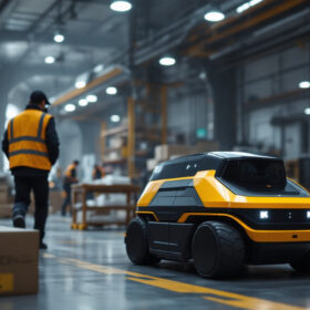 A photograph of a sleek