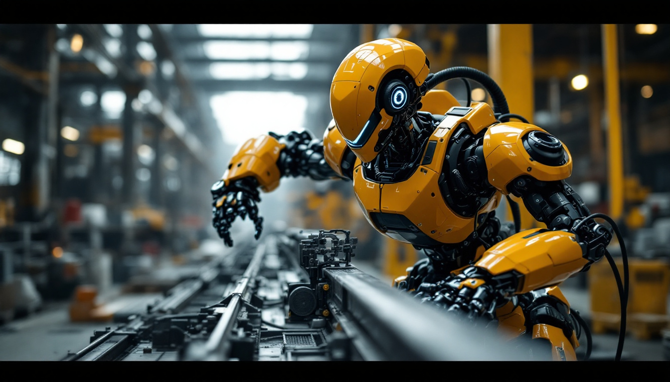 A photograph of capture a photograph of boston dynamics' latest industrial robot in action