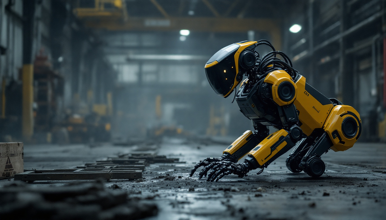 A photograph of capture a photograph of the boston dynamics atlas 2 robot in action