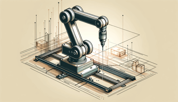 A cartesian/gantry robot in action