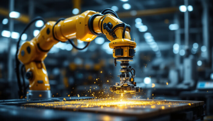 A photograph of a robotic arm equipped with a versatile end effector