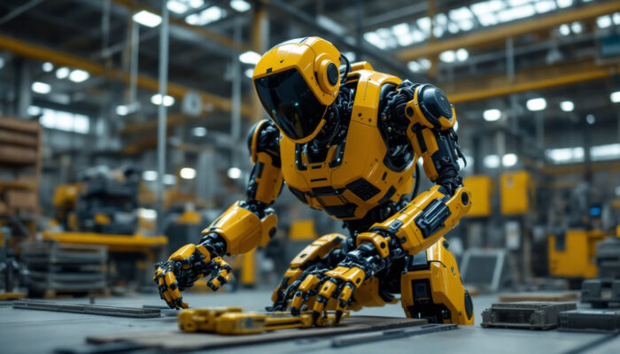 A photograph of capture a photograph of boston dynamics' atlas robot in action
