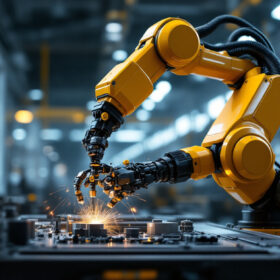 A photograph of a sleek