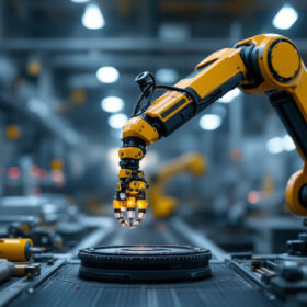 A photograph of a sleek