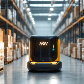 A photograph of a sleek