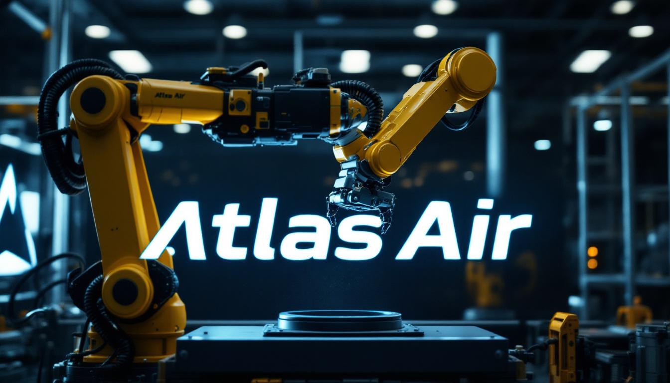 A photograph of a sleek industrial robotic arm in action
