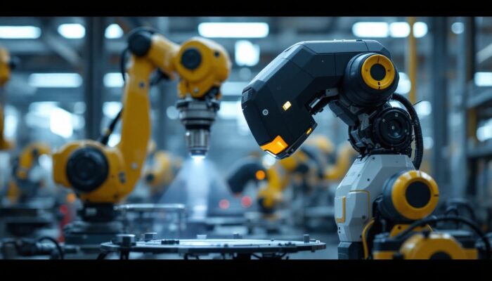 A photograph of a spot monitor robotic system in action within an industrial setting
