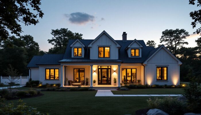 A photograph of a modern home in billerica