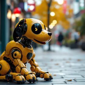 A photograph of a playful