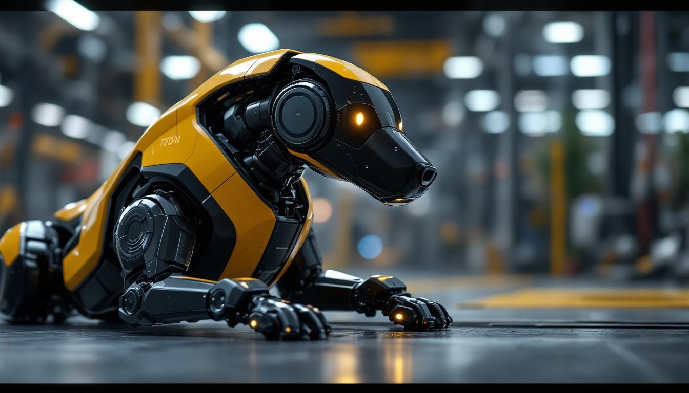 A photograph of a sleek