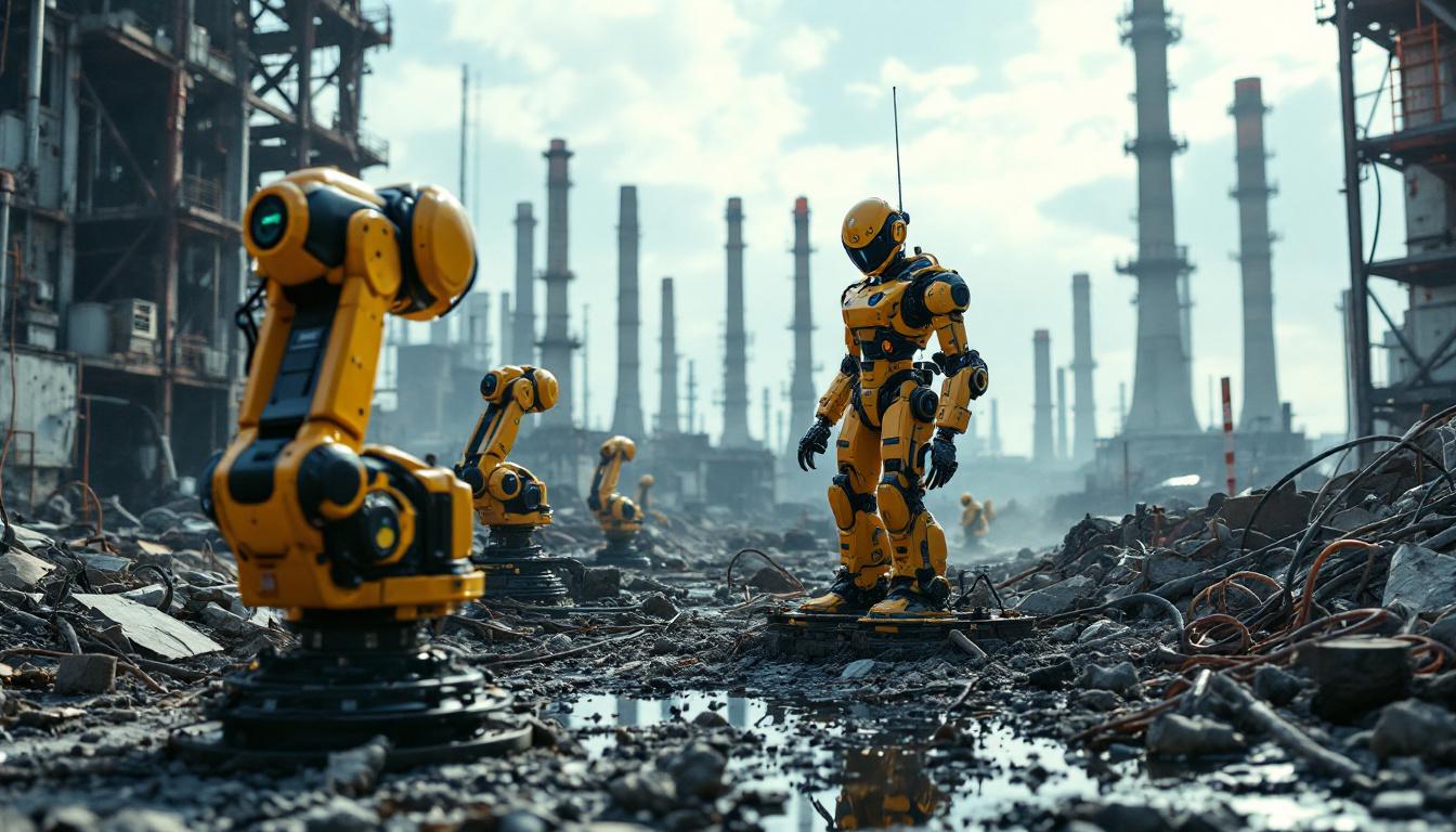 A photograph of the fukushima daiichi nuclear power plant
