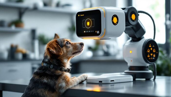 A photograph of a robotic chip scanner in action