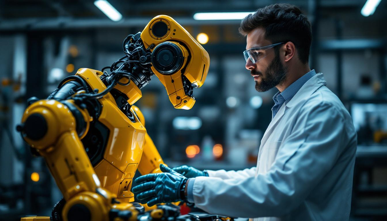 A photograph of a research scientist in a lab setting