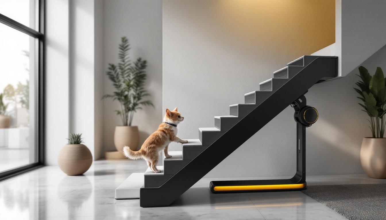 A photograph of a sleek