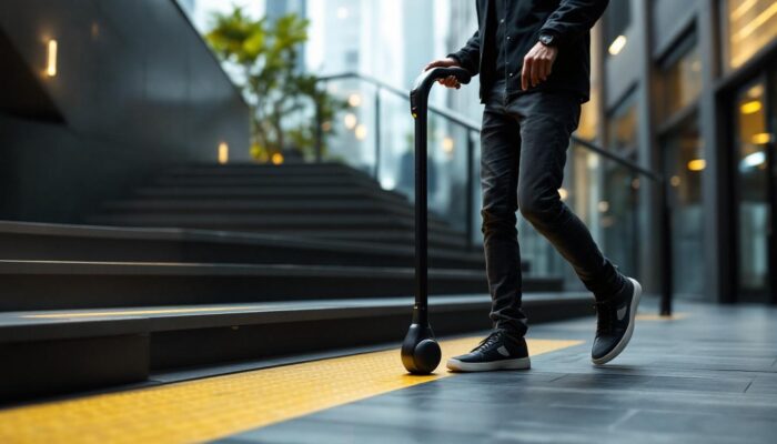 A photograph of a sleek