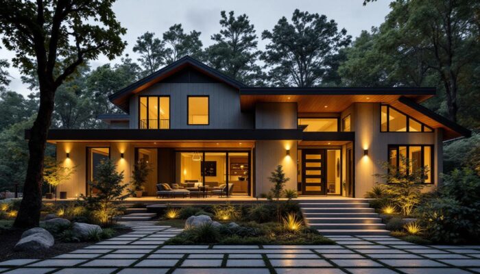 A photograph of a modern home in waltham
