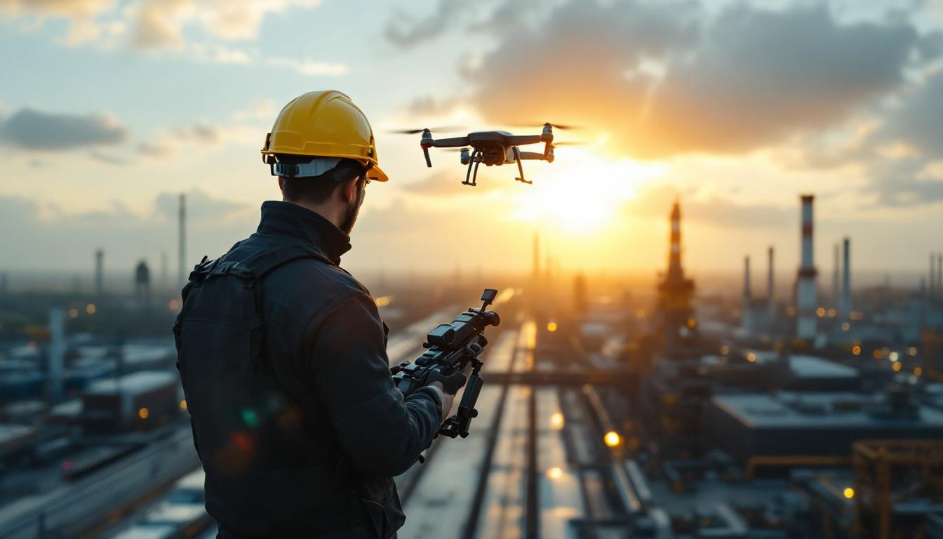 A photograph of a skilled drone operator in action