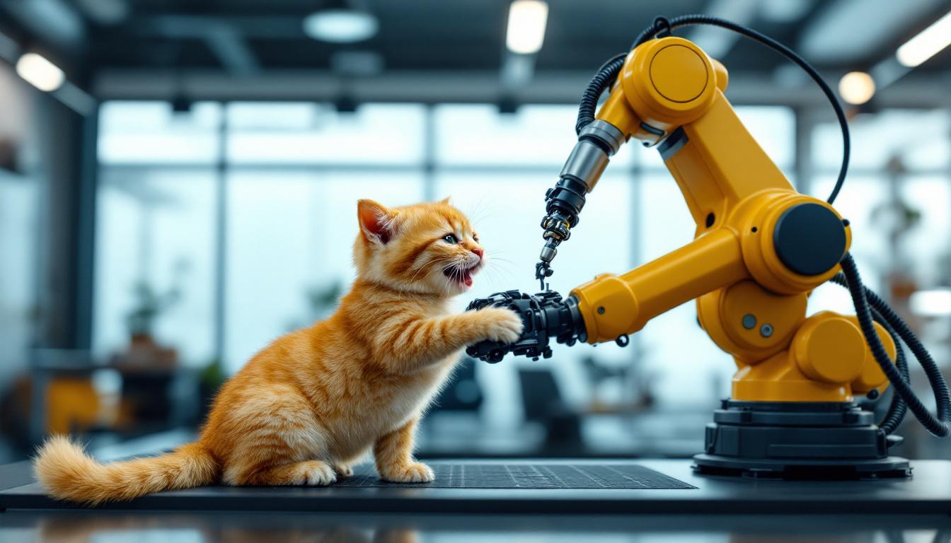 A photograph of a playful