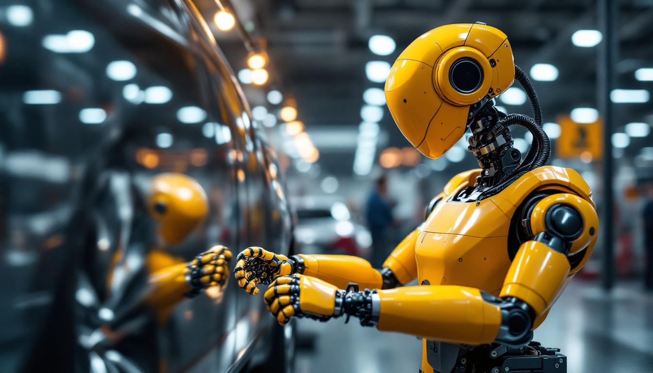 A photograph of a sleek