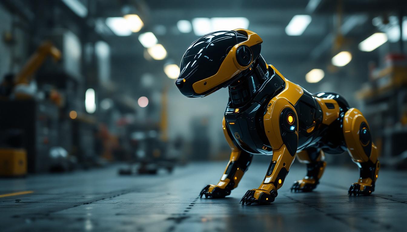 A photograph of a sleek