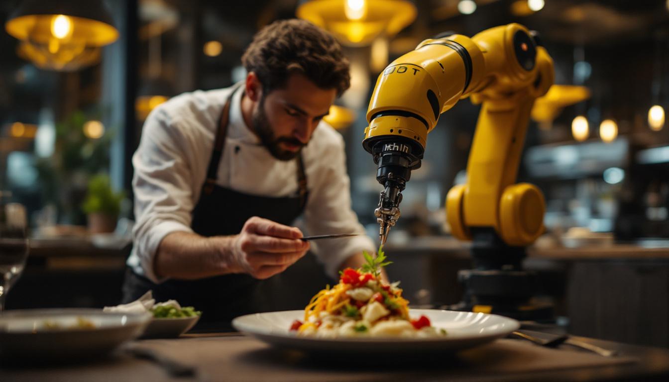 A photograph of a michelin star inspector in action