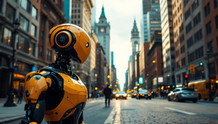 A photograph of a bustling boston street scene featuring iconic landmarks