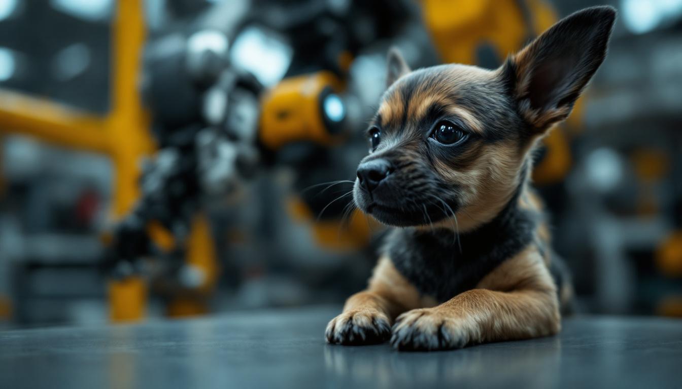 A photograph of a small dog displaying its strength and resilience