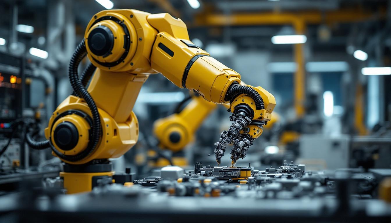 A photograph of a robotic arm in action at nasa's jet propulsion laboratory