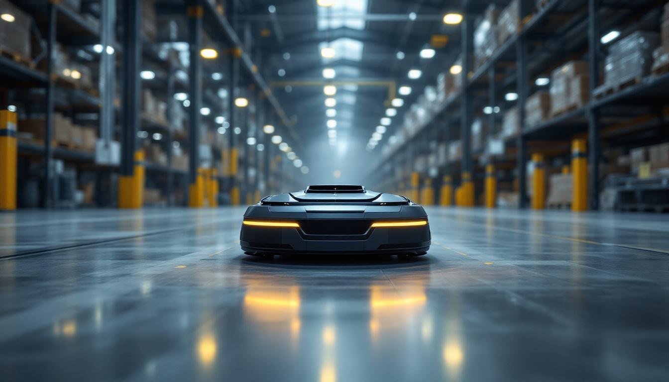 A photograph of a sleek