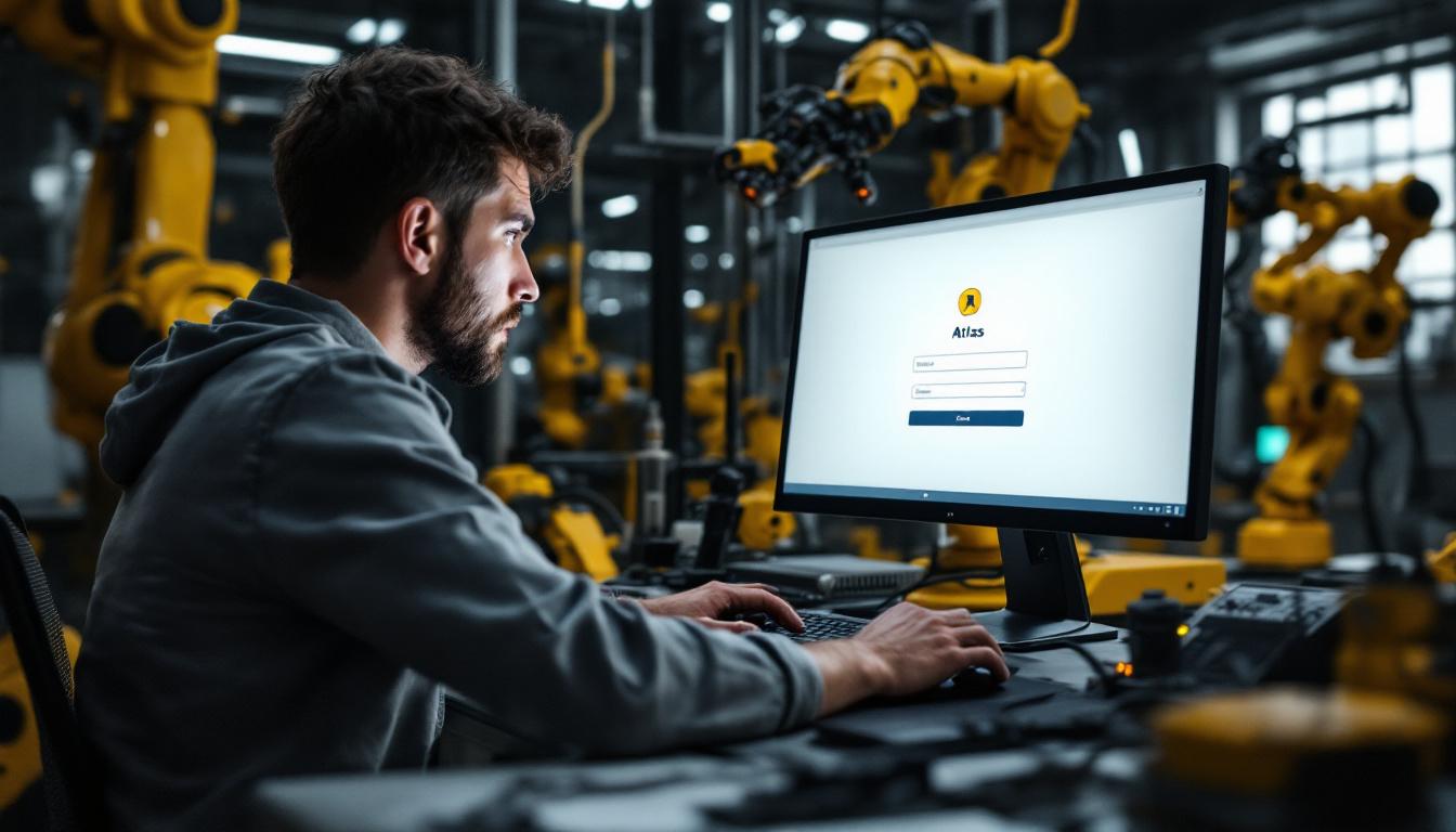 A photograph of a frustrated user sitting at a computer