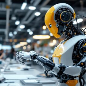 A photograph of a sleek