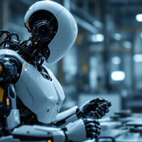 A photograph of a sleek