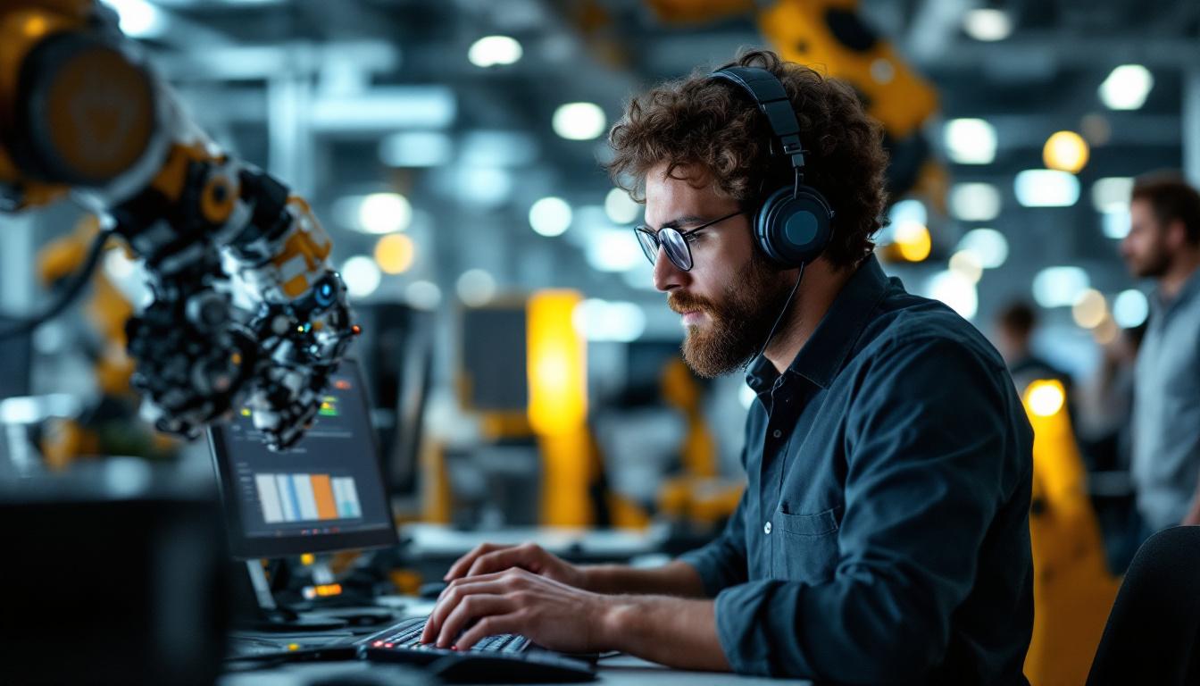 A photograph of a skilled software engineer at boston scientific