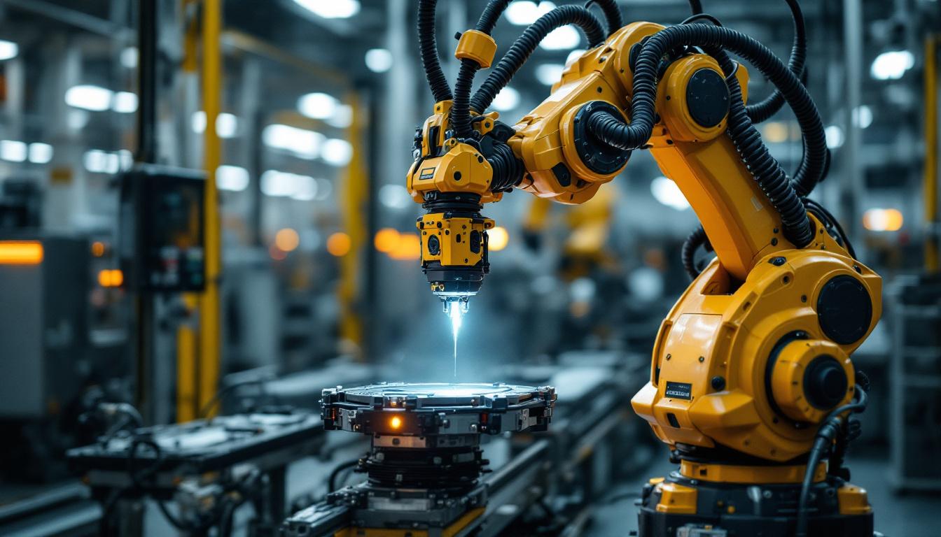 A photograph of a boston scientific industrial robot in action