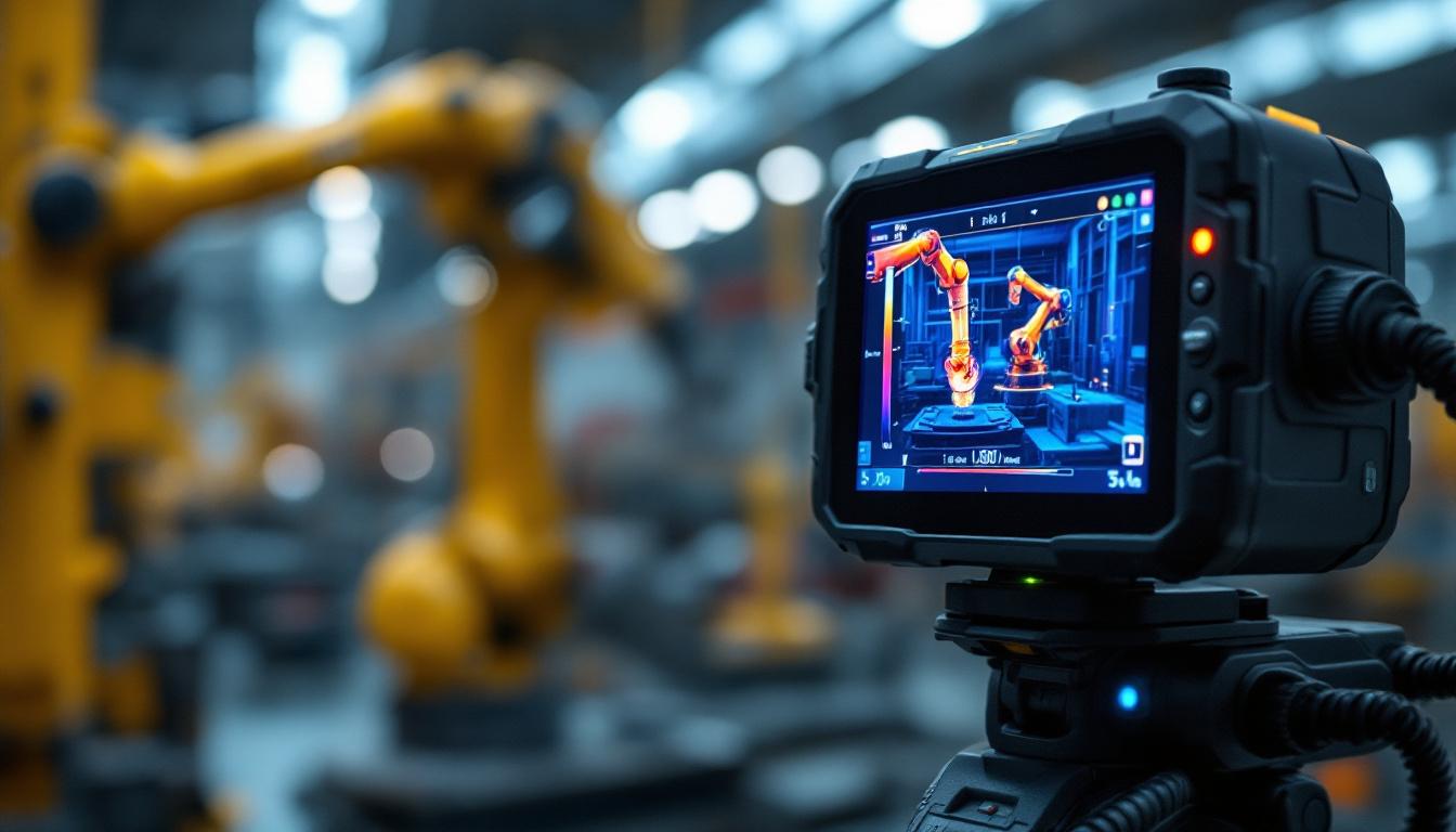 A photograph of capture a photograph of a budget-friendly thermal imaging camera in use