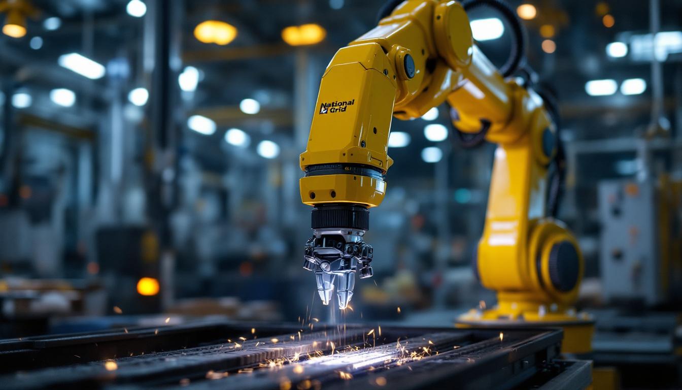A photograph of a dynamic industrial setting in massachusetts