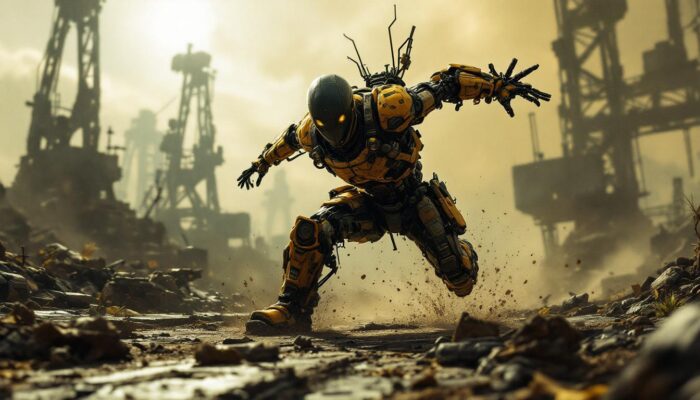 A photograph of a dynamic gaming scene that showcases a character in 7 days to die utilizing agility skills
