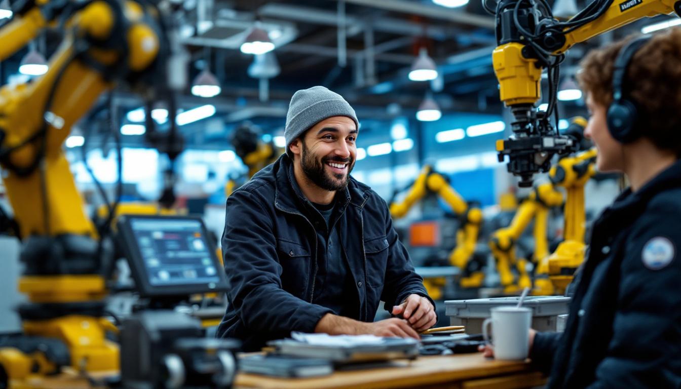 A photograph of a friendly customer service representative at tackle warehouse engaging with a customer