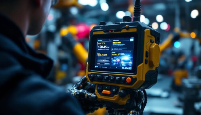 A photograph of a police scanner in action