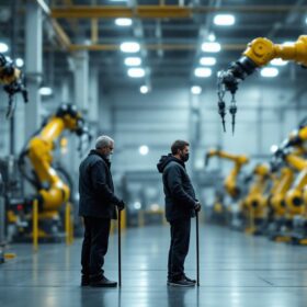 A photograph of a person of varying heights using different lengths of canes in a well-lit