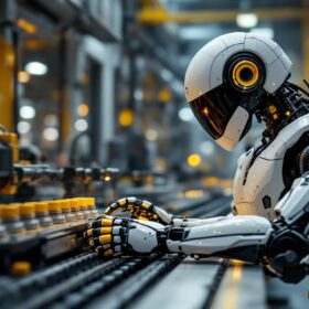 A photograph of a sleek