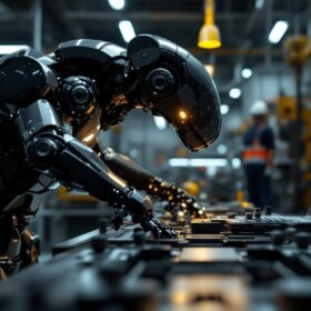 A photograph of a sleek